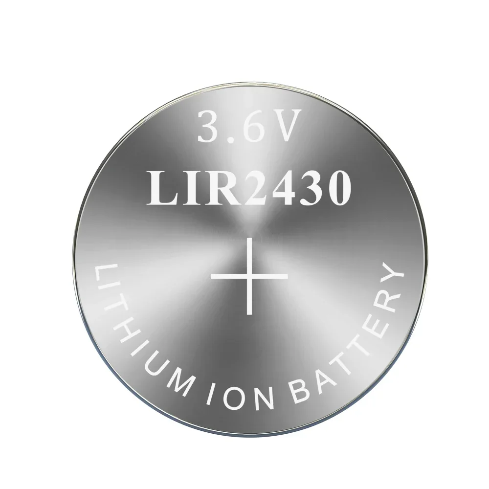 جديد 2-50 قطعة LIR2430 3.6 فولت 60 مللي أمبير زر البطارية قابلة للشحن بطارية ليثيوم أيون عملة خلية لساعة مفتاح السيارة اللعب استبدال CR2430