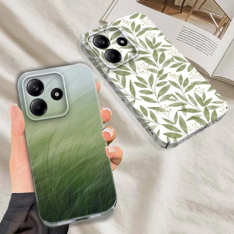 

Windy Green Grass Field For Xiaomi Redmi Note 15 14 13 12 12S 11 11S 11T Pro Plus 5G Feilin Protective Shell Phone Case