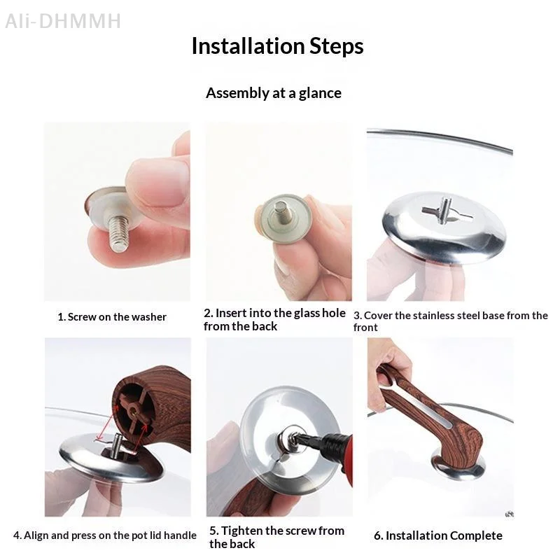 Standable Pot Lid Handle Universal Replacement Kitchen Cookware Pot Pan Lid Hand Non Slip Grip For Home Kitchen Cooking Use