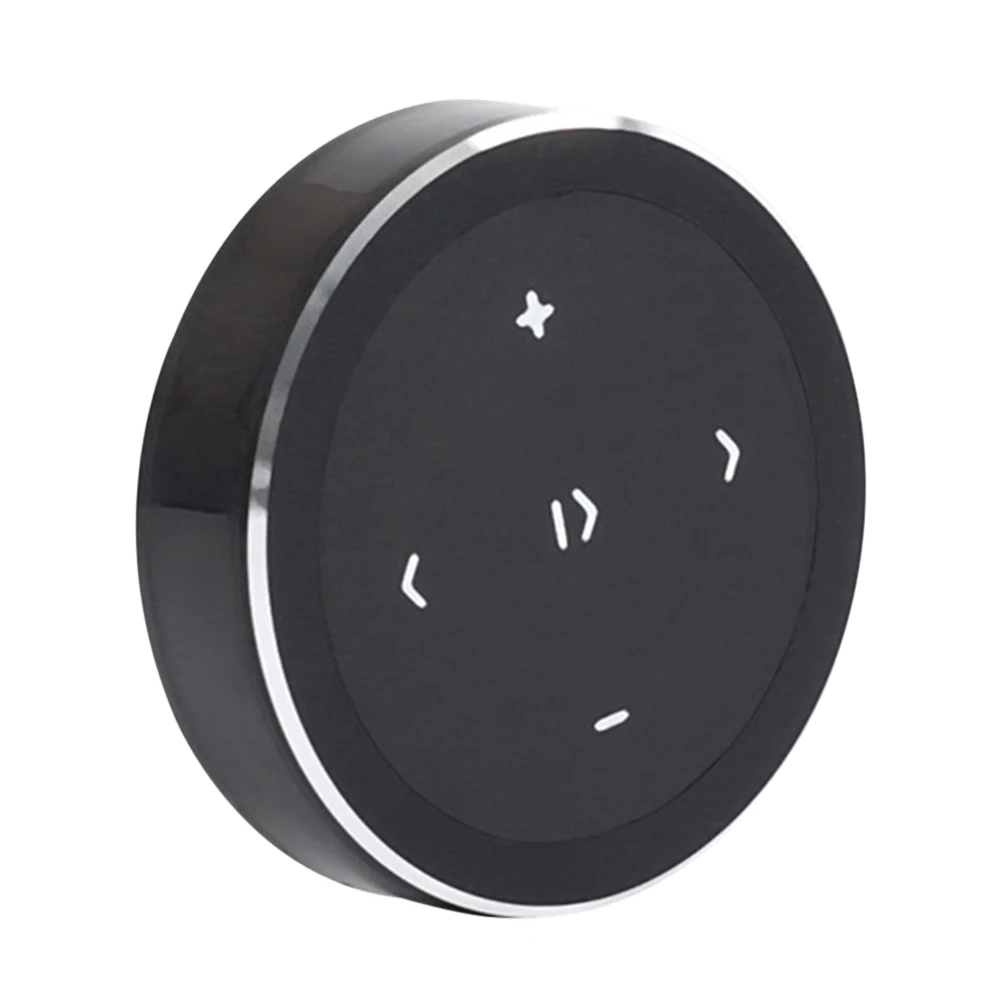 Music Player Controller Car Steering Wheel Music Play Remote Control Bluetooth-compatible with Bracket for IOS Android Phone