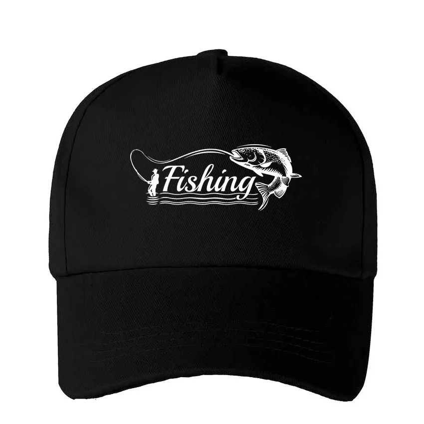 

Funny Fishing Lover Print Custom Made Hat Baseball Cap Adjustable Children Hat Boys Baby Girls Sun Hat Hip Hop Hat Add Your LOGO