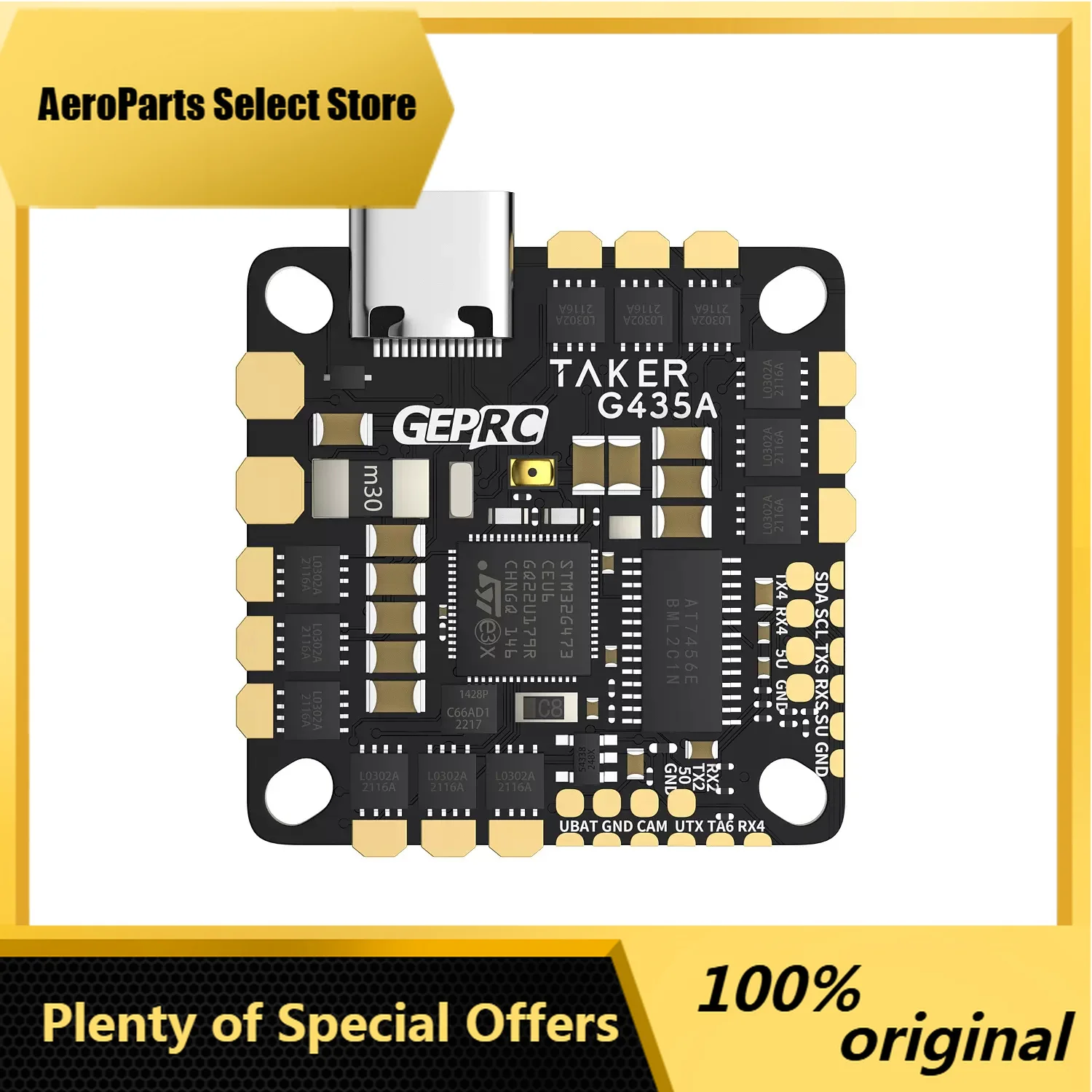 AeroPartsGEPRC GEP-TAKER G4 35A G473 Master 2~4S suitable for RC FPV Cinewhoop