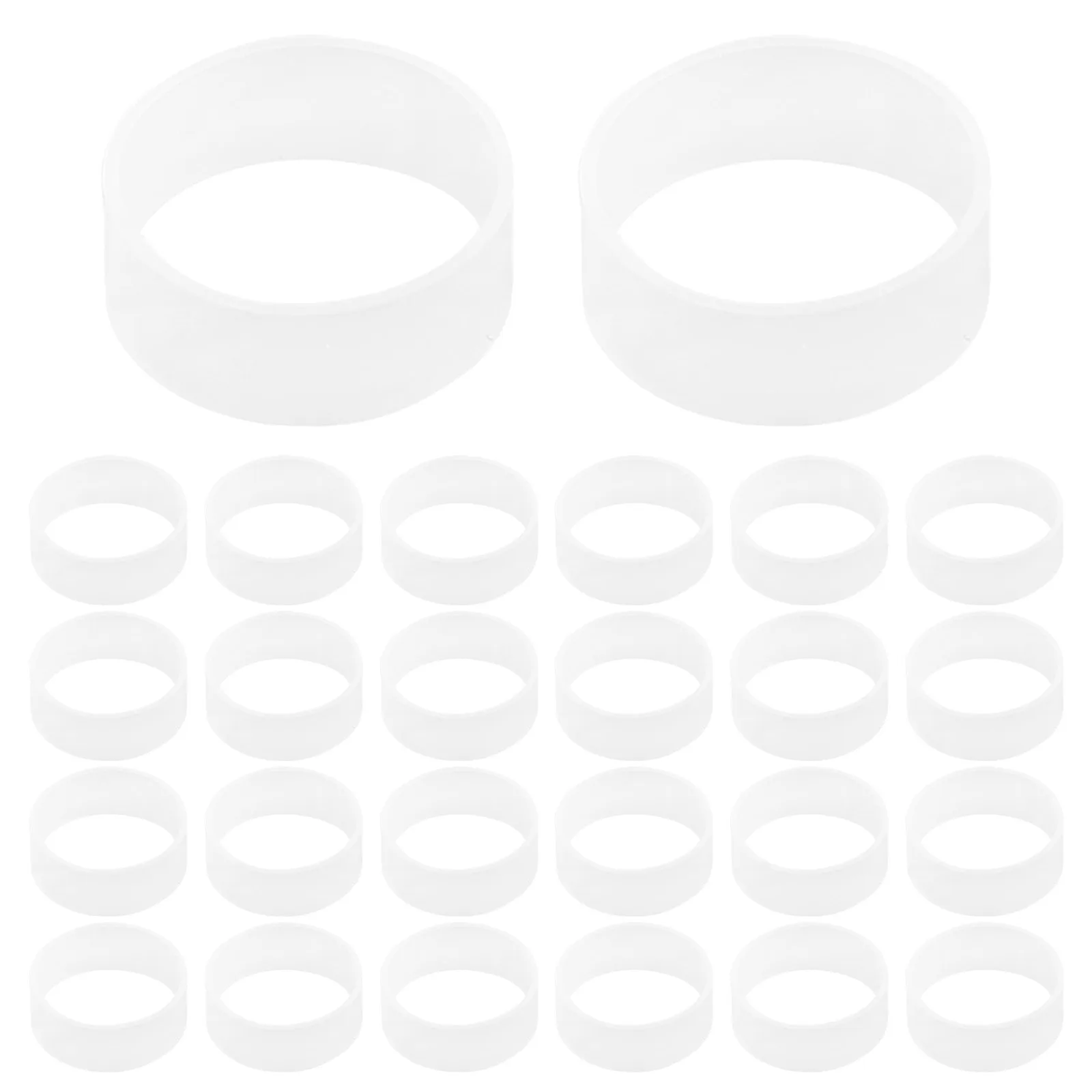 

500 Pcs Cable Organizer Silicone Bands Reusable Elastic Cord Ties Wire Wraps Power Straps Mini Rubber Rings Electrical