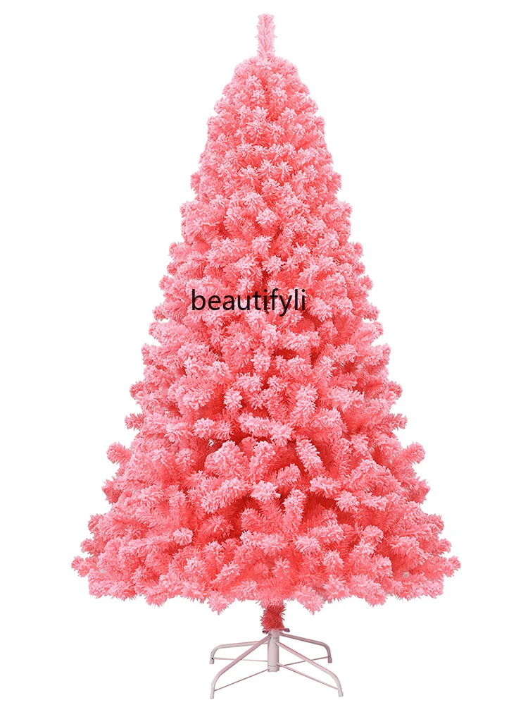 

1.8 M Luxury Falling Snow Flocking Pink Pink Christmas Tree Home Package Decorations