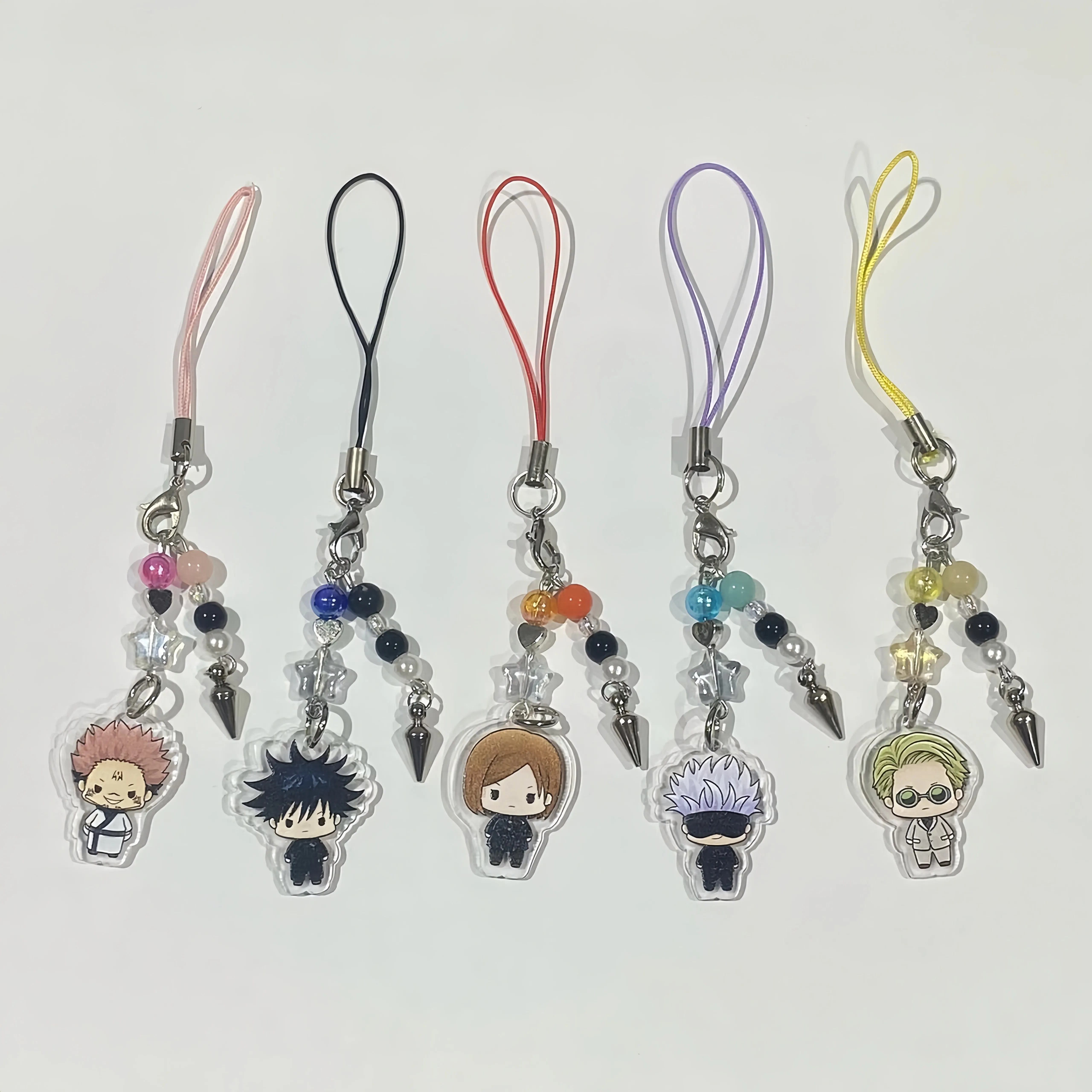 Dijes de acrílico para teléfono jujutsu kaisen