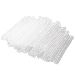 300Pcs Smoothie Jumbo Straw cannucce di plastica trasparente per frappè Bubble Tea cannucce Jumbo frullati di frutta