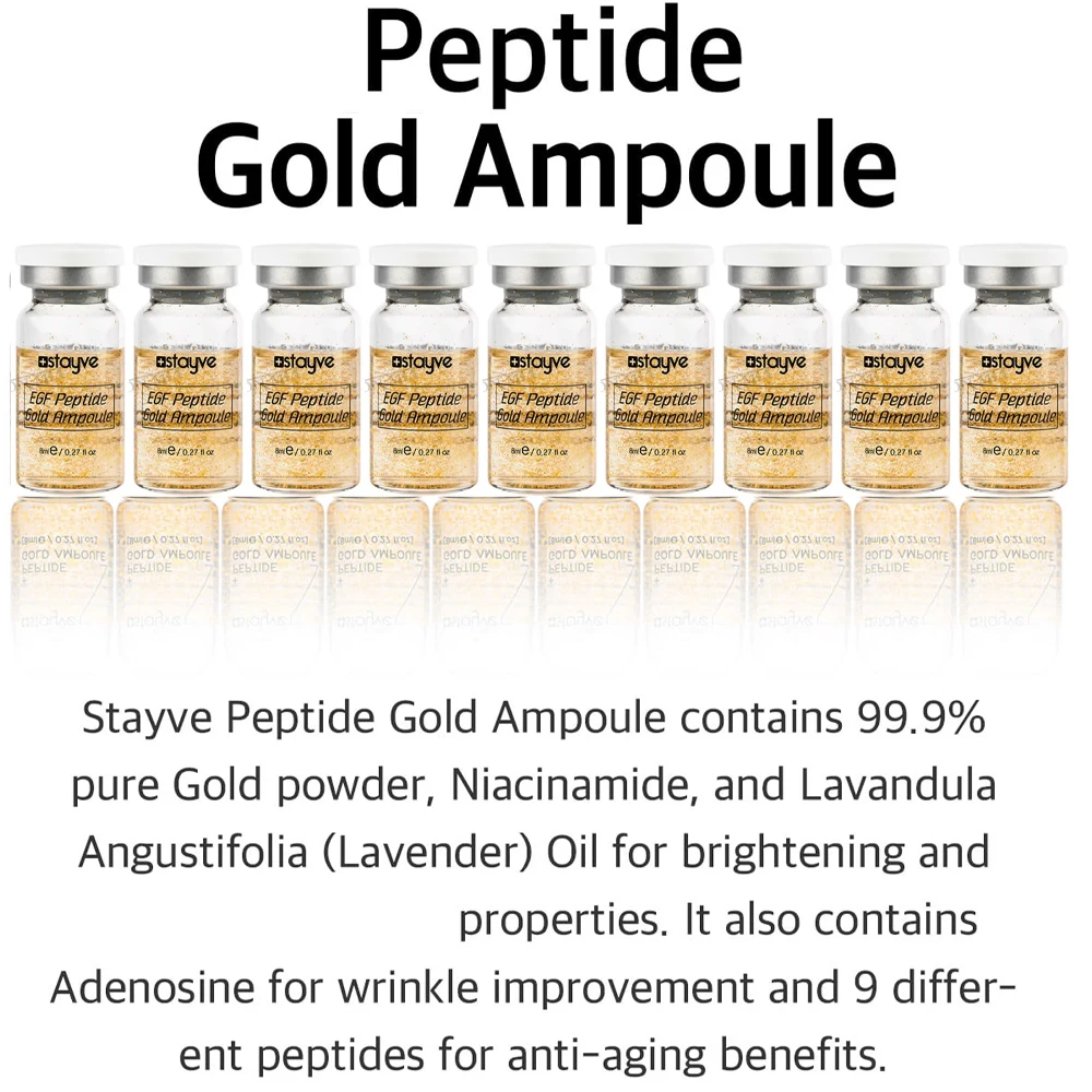 Stayve 8ml bb creme brilho kit de reforço da pele facial salmão dna/niacinamida clareamento rejuvenescimento hidraquench essência cuidados com a pele