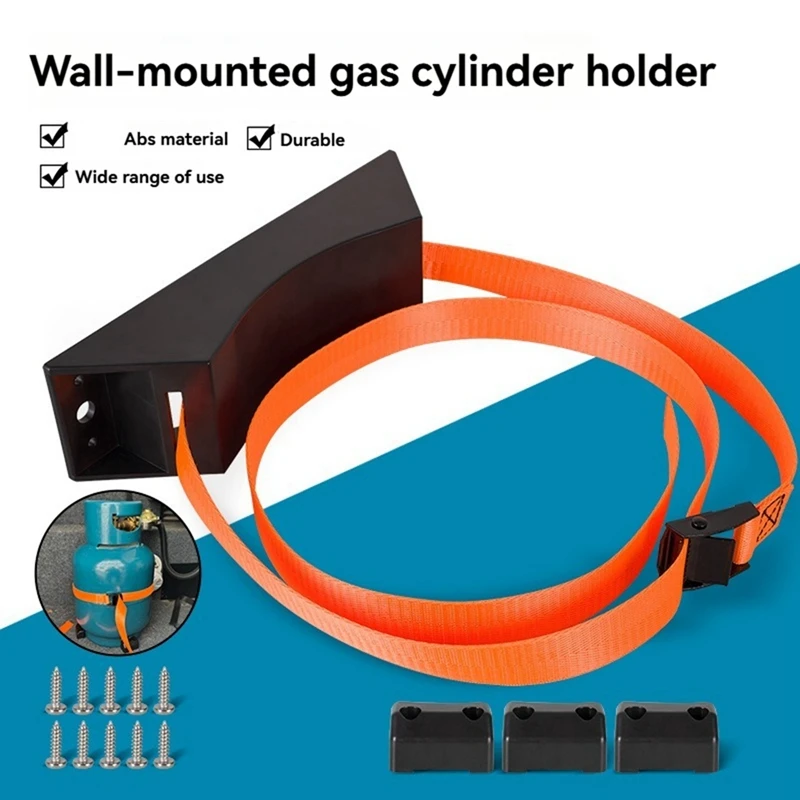 حامل خزان دعم ثابت عززت تمديد حزام النايلون خزان الغاز حامل حائط للقوارب الخارجية المركبات Rvs Labs-A65R #2