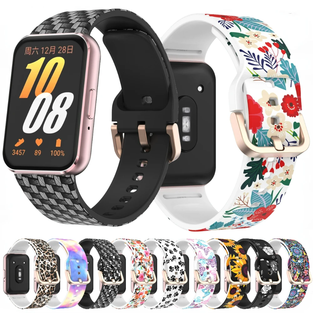 

Breathable Patterned Silicone Strap for Samsung Galaxy Fit 3 Smart Watch Sport Wristband for Samsung Galaxy Fit 3 Accessories