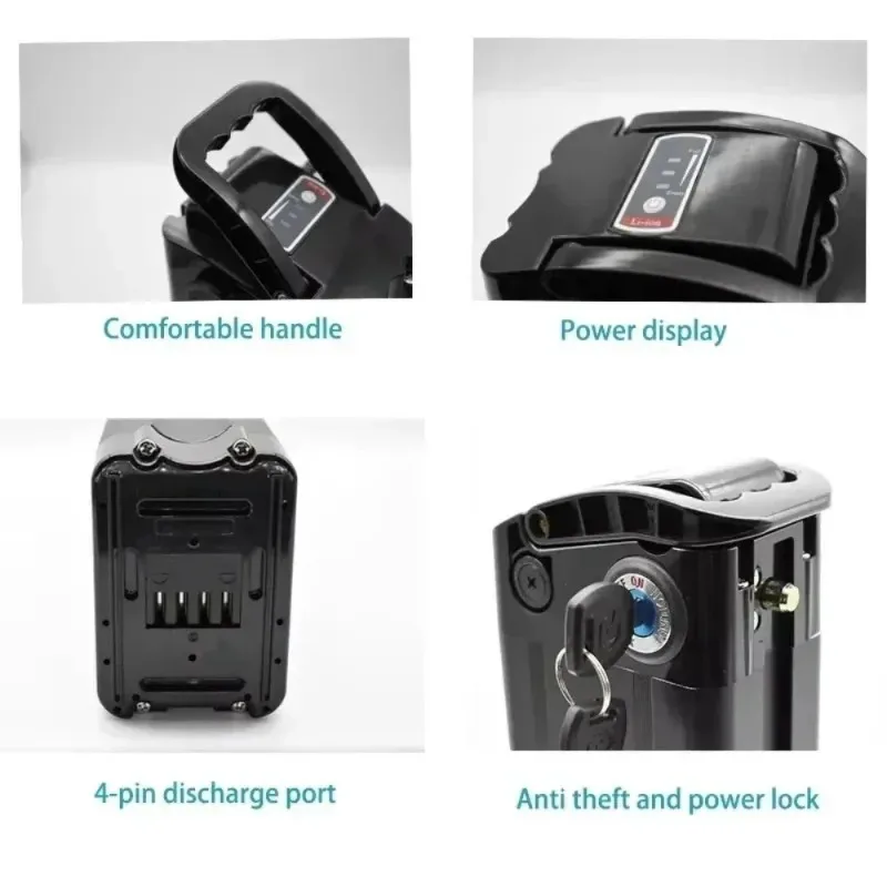 

48V 13Ah 15Ah 17Ah 20Ah 1000W 750W suitable for silver fish lithium-ion battery 36V lithium-ion battery pack with charger.