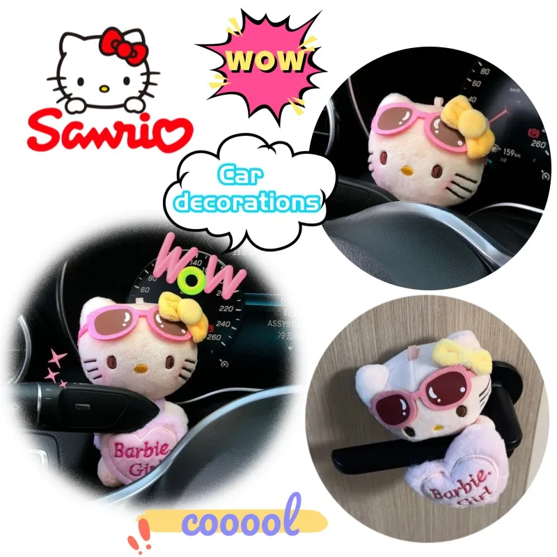 

Sanrio Hello Kitty креативные новые милые автомобильные аксессуары автомобильные украшения мультяшный автомобиль плюшевая кукла дворник украшение указателя поворота