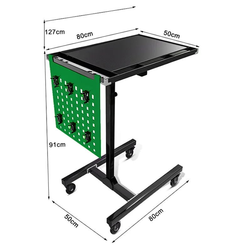 Lifting Workbench Engine Repair Parts Storage Workshop Mobile Tool Cart Trolley Auto Repair Tools