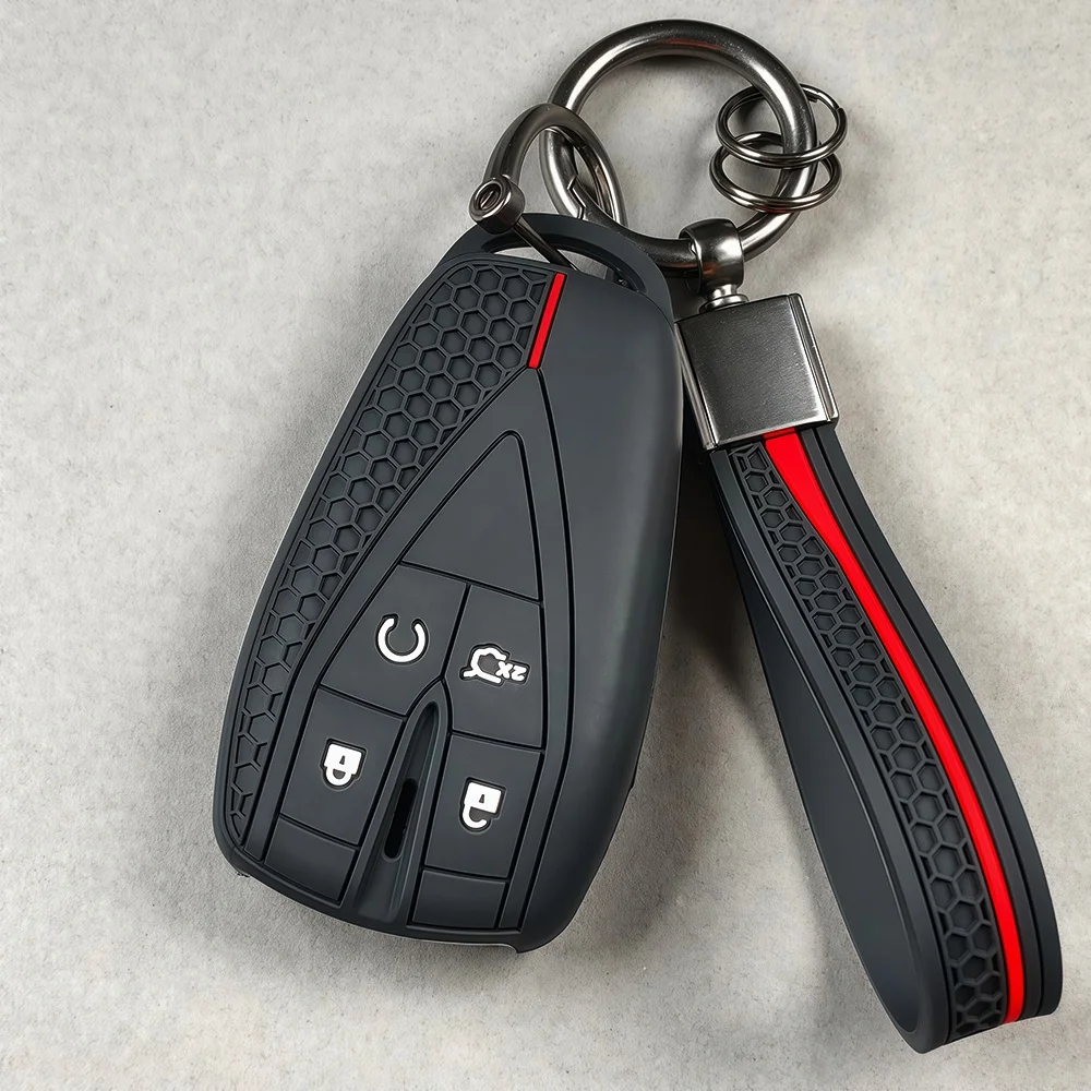 Keychain For Changan Unit Unik CS35 CS55 CS75 Plus UNI-V Oshan Z6 X5 X7 Plus Silicone Car Romote Key Caps Holder