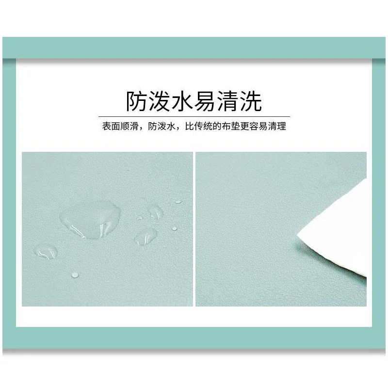 20*30cm Mouse Pad Waterproof PU Leather Suede Desk Mat Computer Mousepad Keyboard Table Cover Double-Side Portable Mousespad