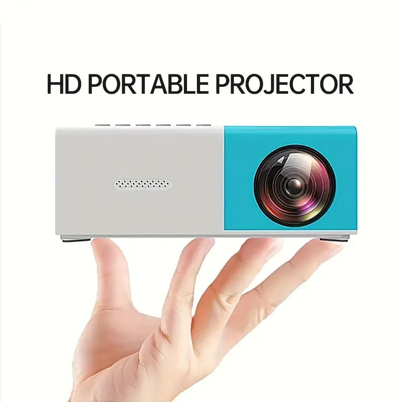 

TAIDU YG300 Mini LED Projector 800 Lumen HDMI USB Audio Home Media Player Beamer 800x480p Christmas Gift HD Smart Projector