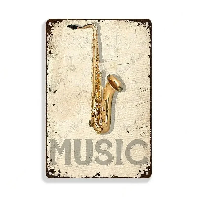 BOSSA NOVA Metal Poster Music Metal Plate Man Cave Cafe Classic Metal Plaque Vintage Metal Tin Sign Bar Tin Sign Wall Plate