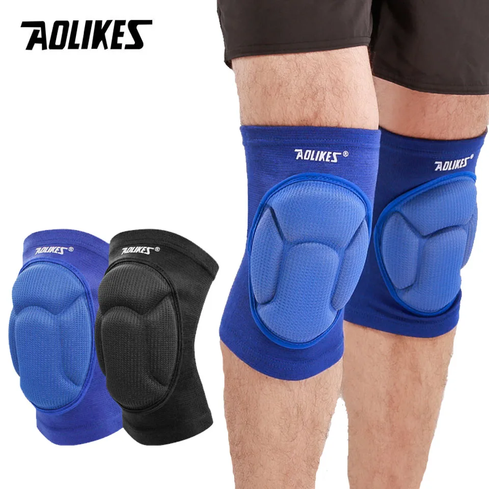 AOLIKES 1 Pair Sponge Knee Pads for Dancing Basketball Volleyball Rodilleras sliders patella guard protetor support kneepad