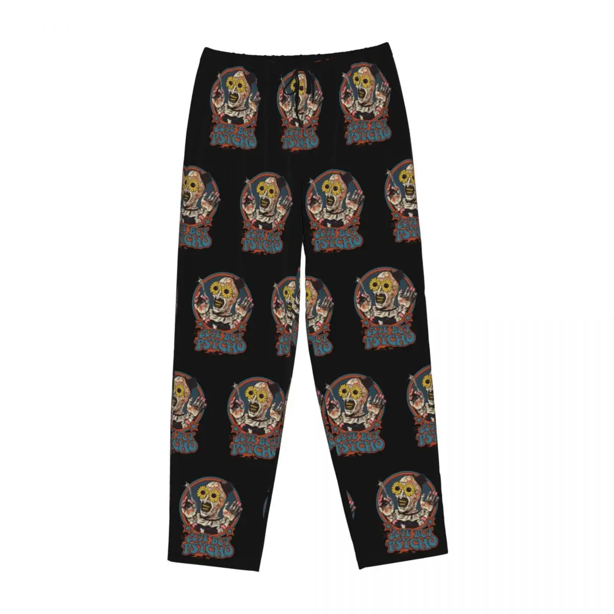 Pantalon de pyjama t-terrifiers personnalisés, vêtements de nuit pour femmes, ceinture élastique, film d'horreur d'halloween, bas de salon de sommeil avec poches