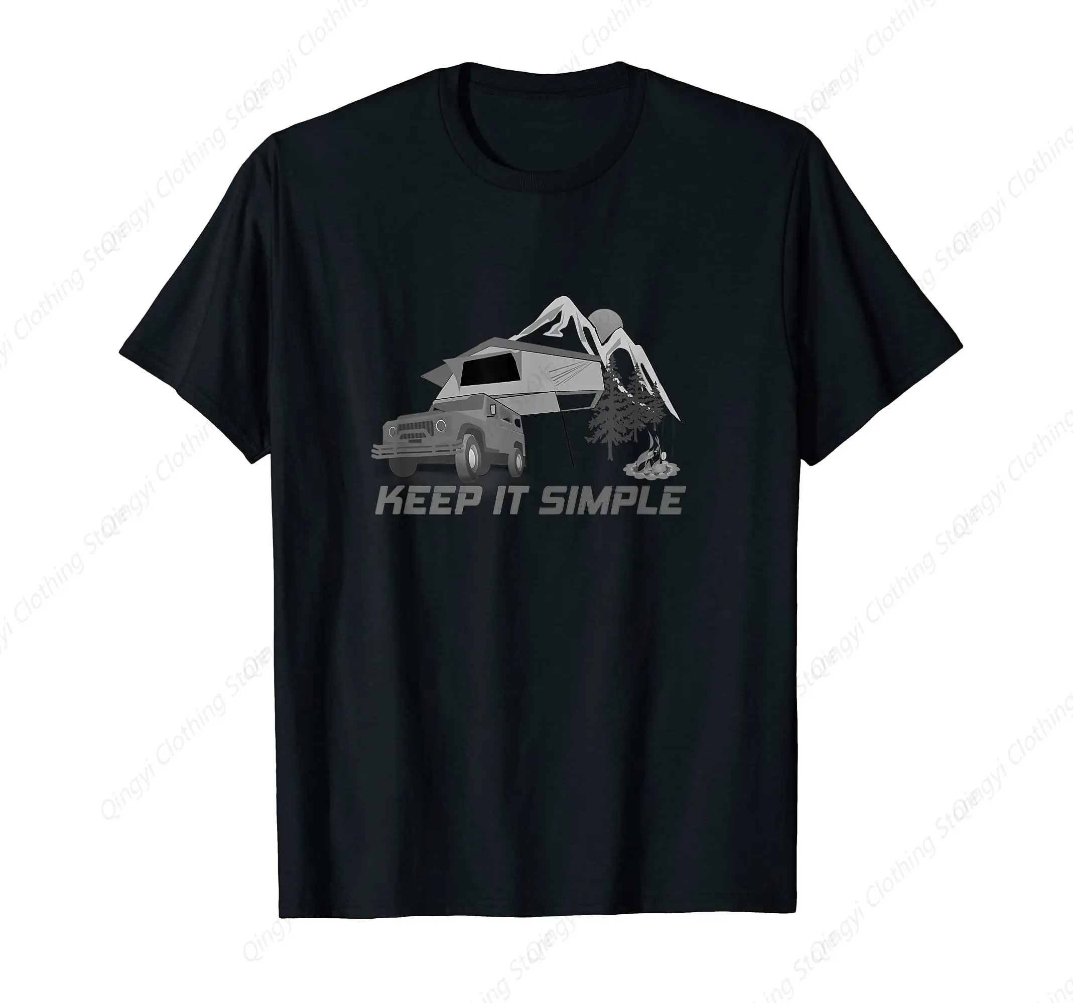 

"Keep it Simple" Outdoor Roof Tent Offroad Nature Camping T-Shirt