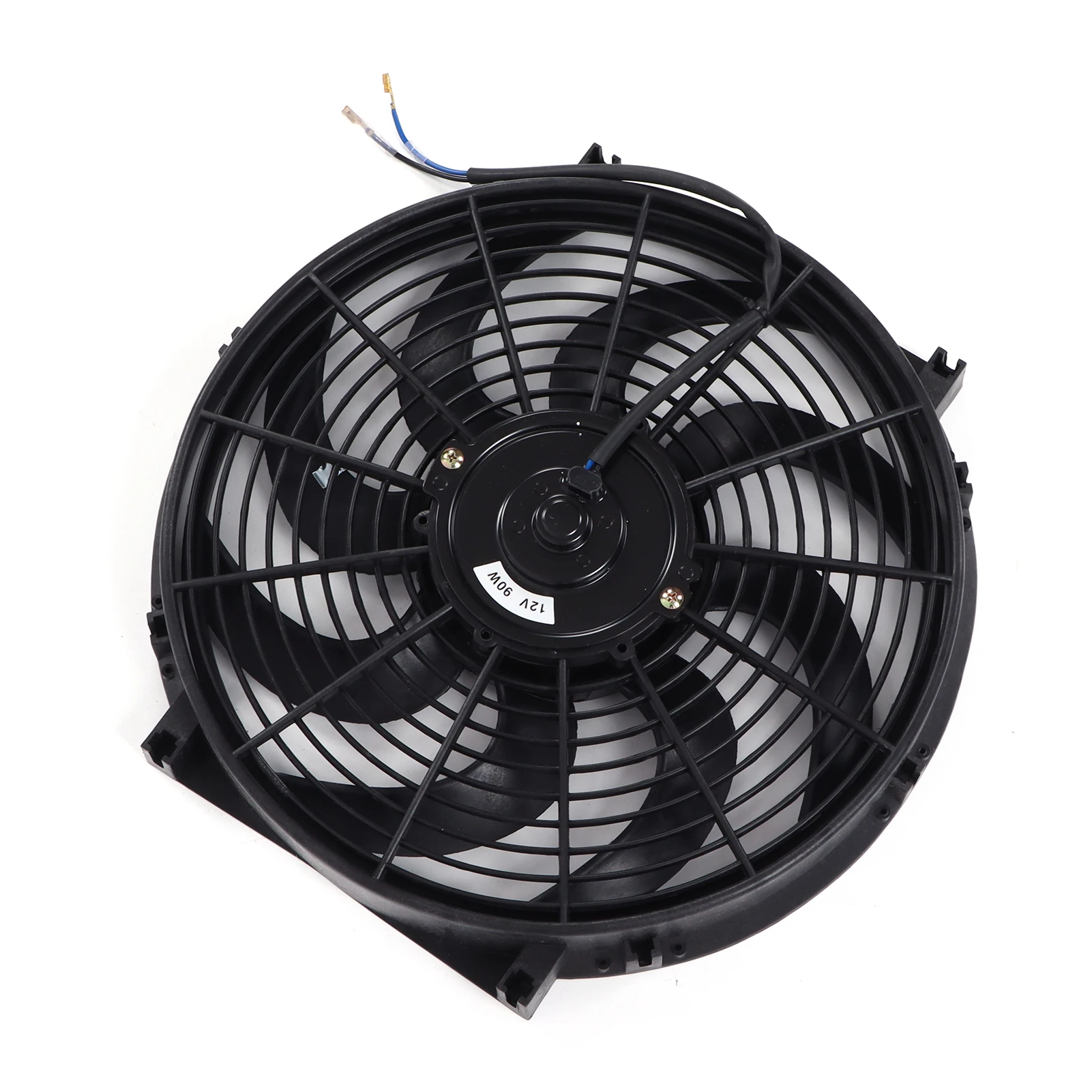 Ventilador de radiador eléctrico de coche de 12V 90W, kit de montaje de ventilador de refrigeración de radiador eléctrico Universal de 14 pulgadas ventilador delgado de 12V 90W Push Pull