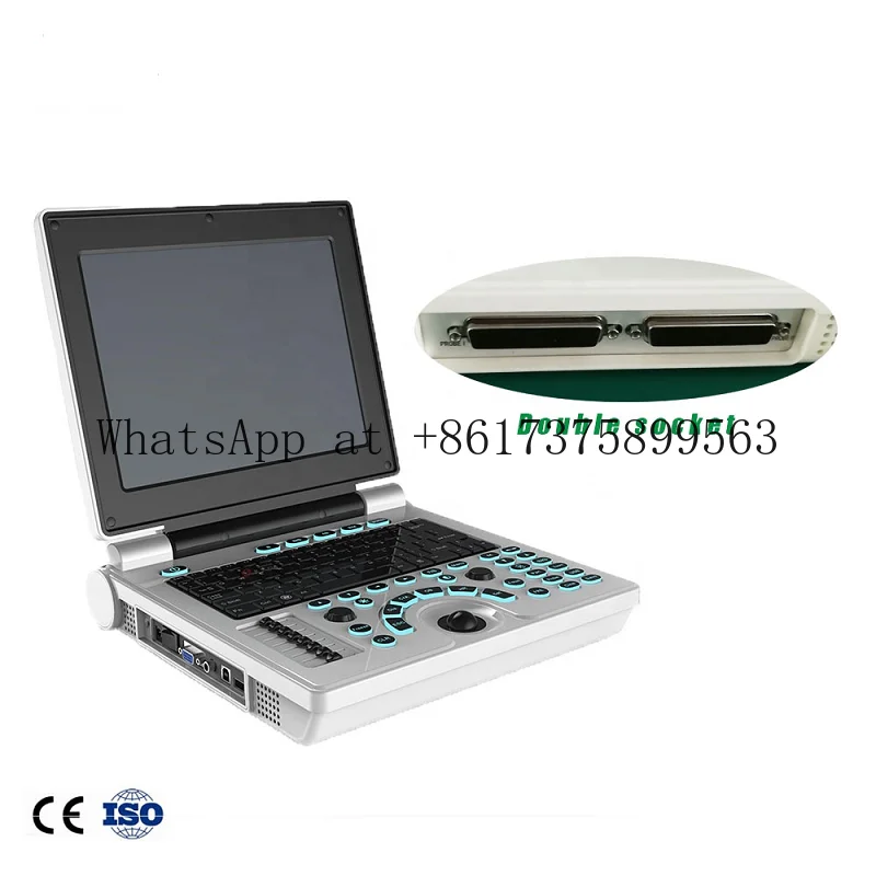 12 Inch LED Screen Black White Animal Notebook Portable Pet Veterinary U ltrasound Scanner USG Machine