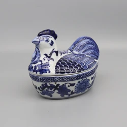 Ceramic Chicken Box, Storage Plate, Home Decoration, Table Accessory