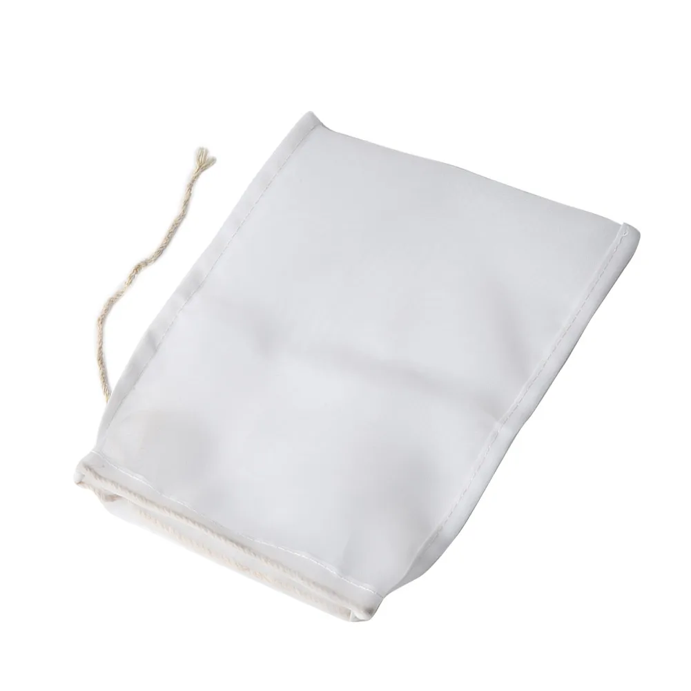 Reusable Nylon Straining Bags Set of 5 Fine Mesh Filters for Home Brewed Beverages Soups and Jellies 15x20cm Dimensions