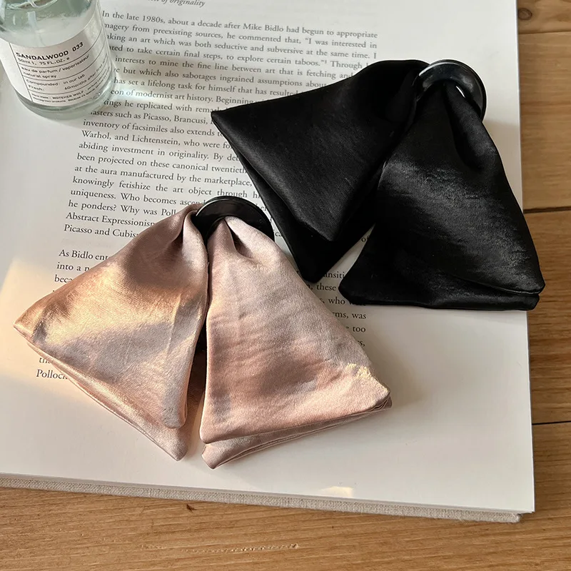 

Strong Hold Non Slip Hair Claw Large Satin Duckbill Clip 2025 New Fashion Hair Accessories for Women