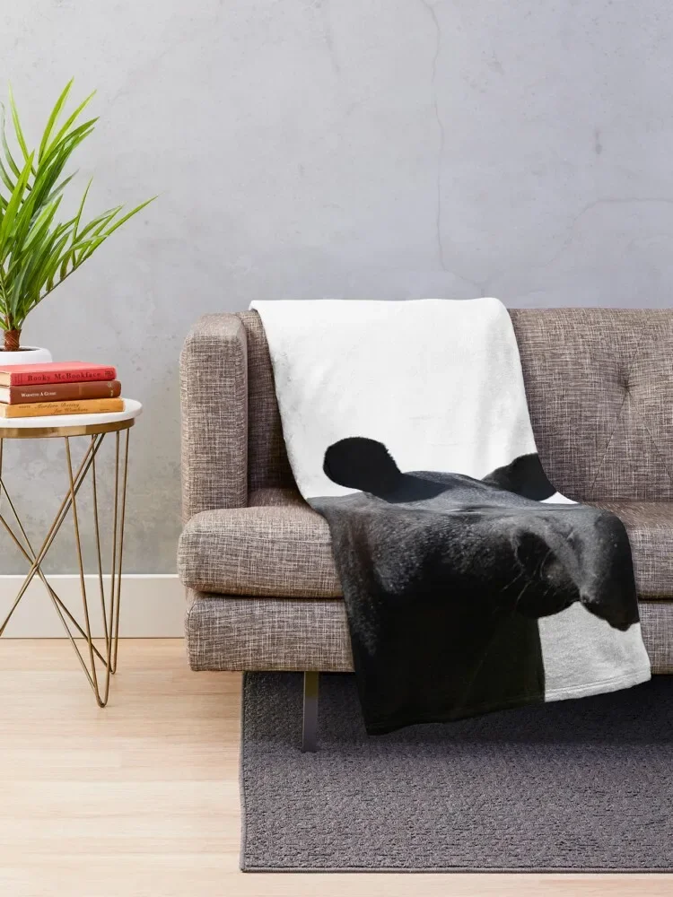 The Most Handsome Tapir in the World Throw Blanket Fluffys Large Sleeping Bag Blankets