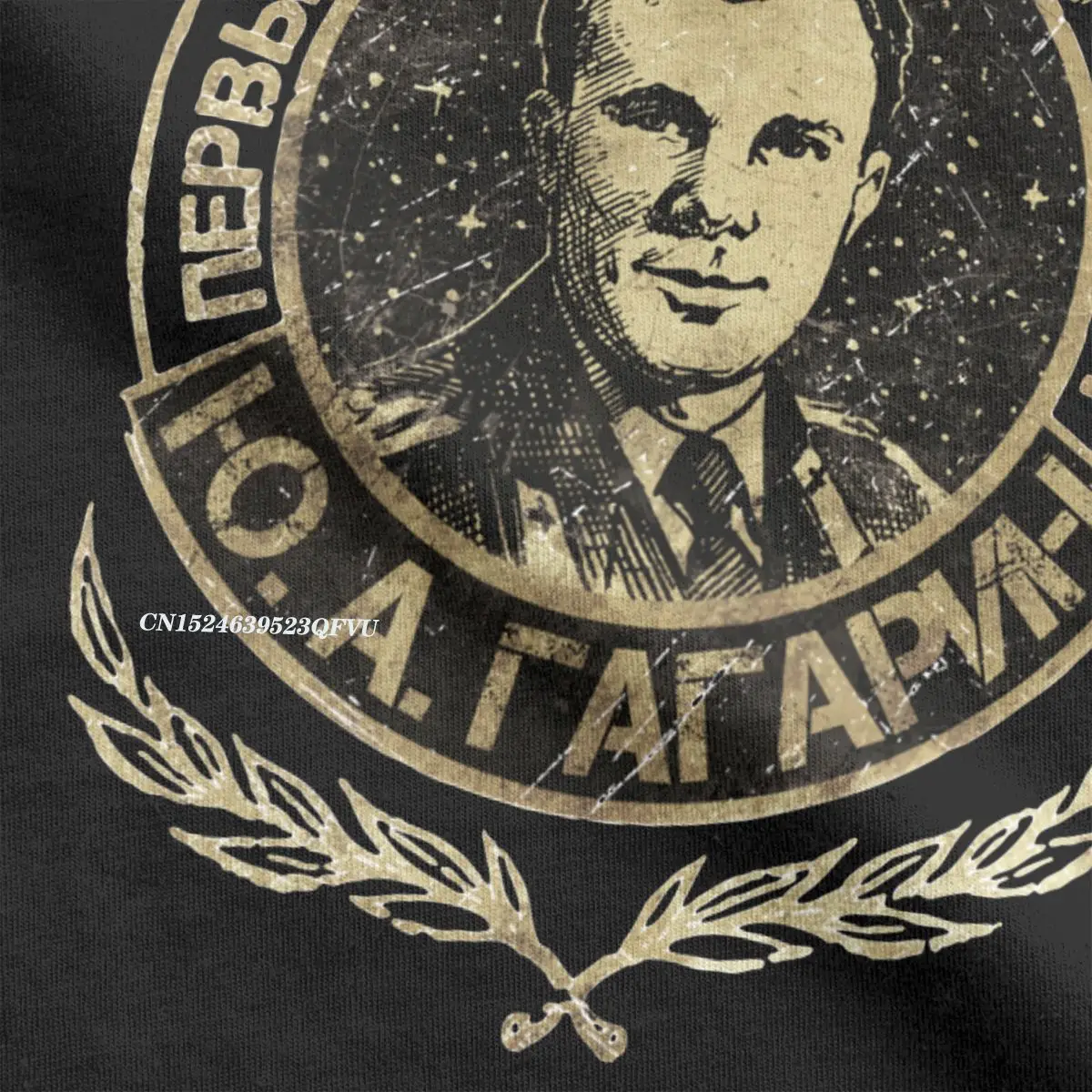 Hipster Yuri Gagarin T-Shirts For Men Cotton T Shirts USSR Cosmonaut Soviet Union Astronaut CCCP Tee Shirt Aesthetic Camisas