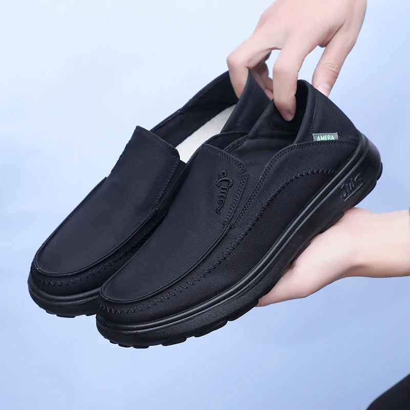 

Мужская повседневная обувь без шнуровки на лето 2025, легкая, удобная и дышащая, износостойкая подошва, бесплатная доставка, мужская обувь