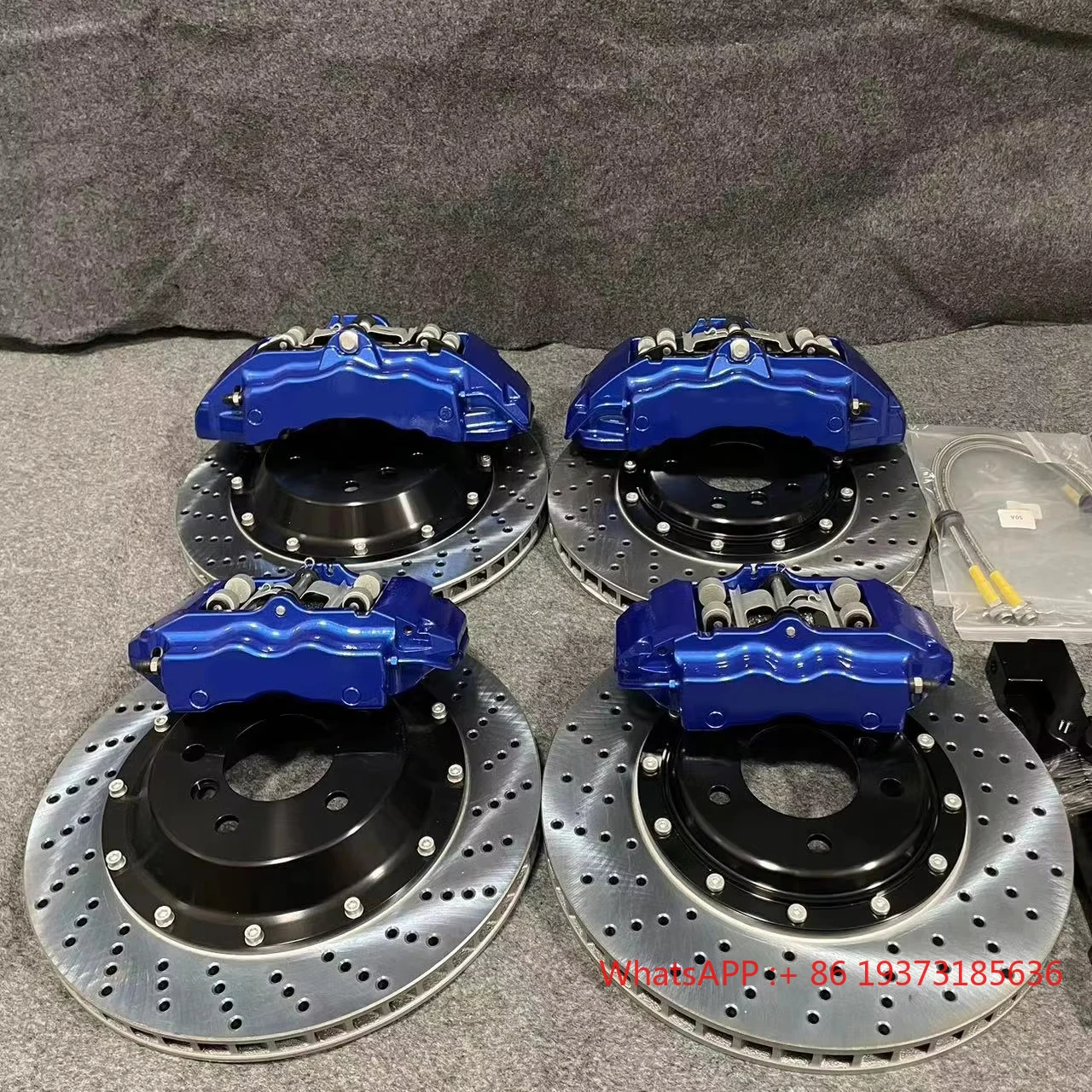 

Синий гоночный тормоз, 6 поршневых тормозных суппортов, 18 Z, суппорт 362 мм/4 поршневых суппорта, 4 поршневых суппорта, 18 тормозов Z