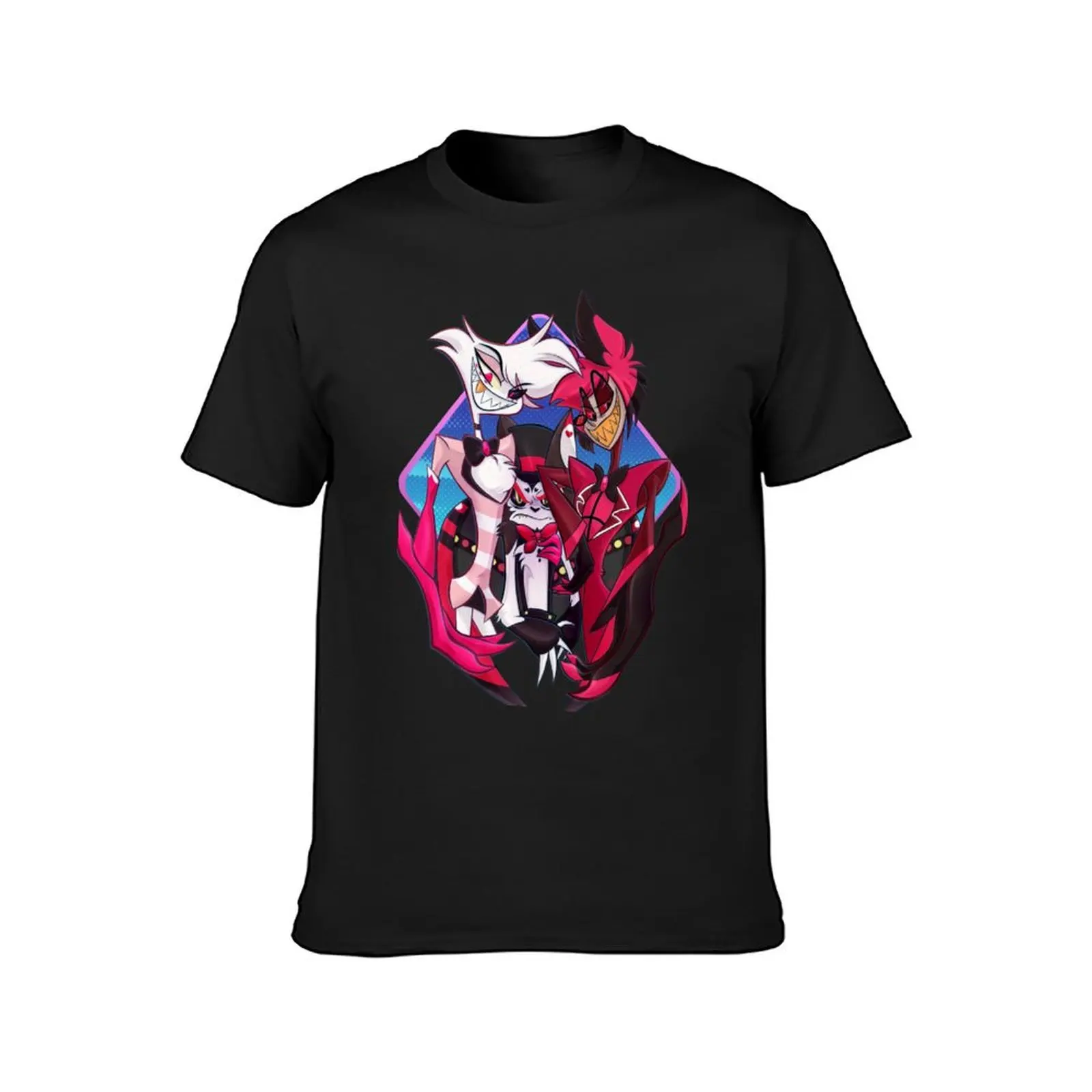 HazbinHotel T-Shirt blacks boys animal print t shirts for men graphic