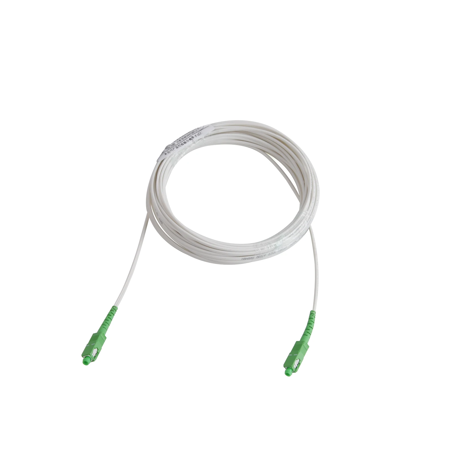 Cable de fibra óptica APC SC a SC, Cable de extensión interior de 1 núcleo, modo único óptico, Cable de parche de conversión simple, 3M/5M/10M/15M/20M