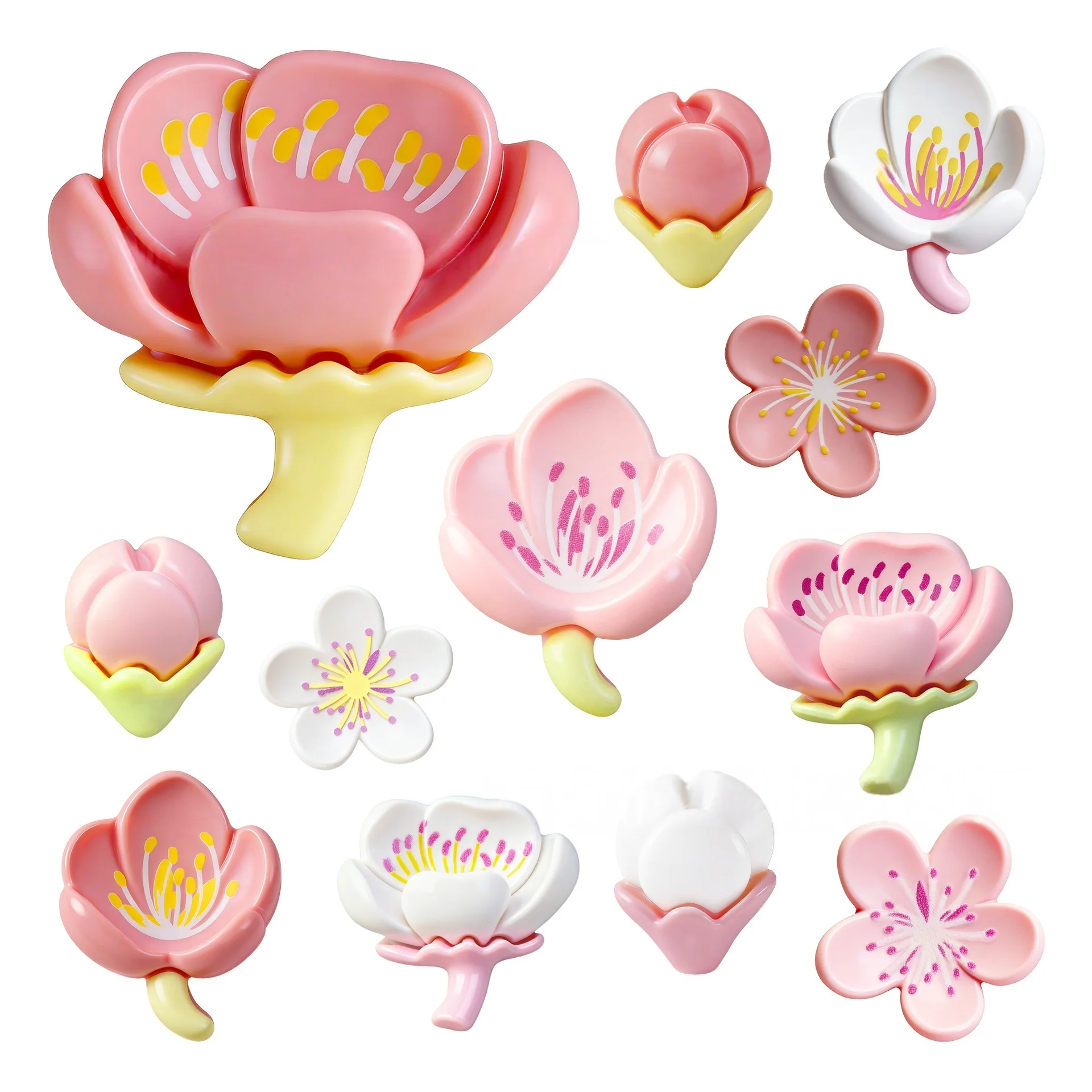 

Декоративная съемная пряжка для обуви в виде цветка сакуры из смолы, милый мультяшный дизайн, аксессуар для обуви с отверстиями, подарок