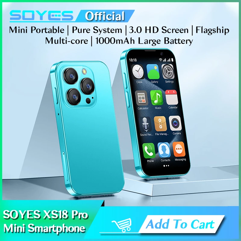 

SOYES XS18 Pro 3.0 Inch Android8.1 Smartphone 2GB RAM 16GB ROM Facial Recognition Dual SIM Standby 1000mAh 3G Network Phone