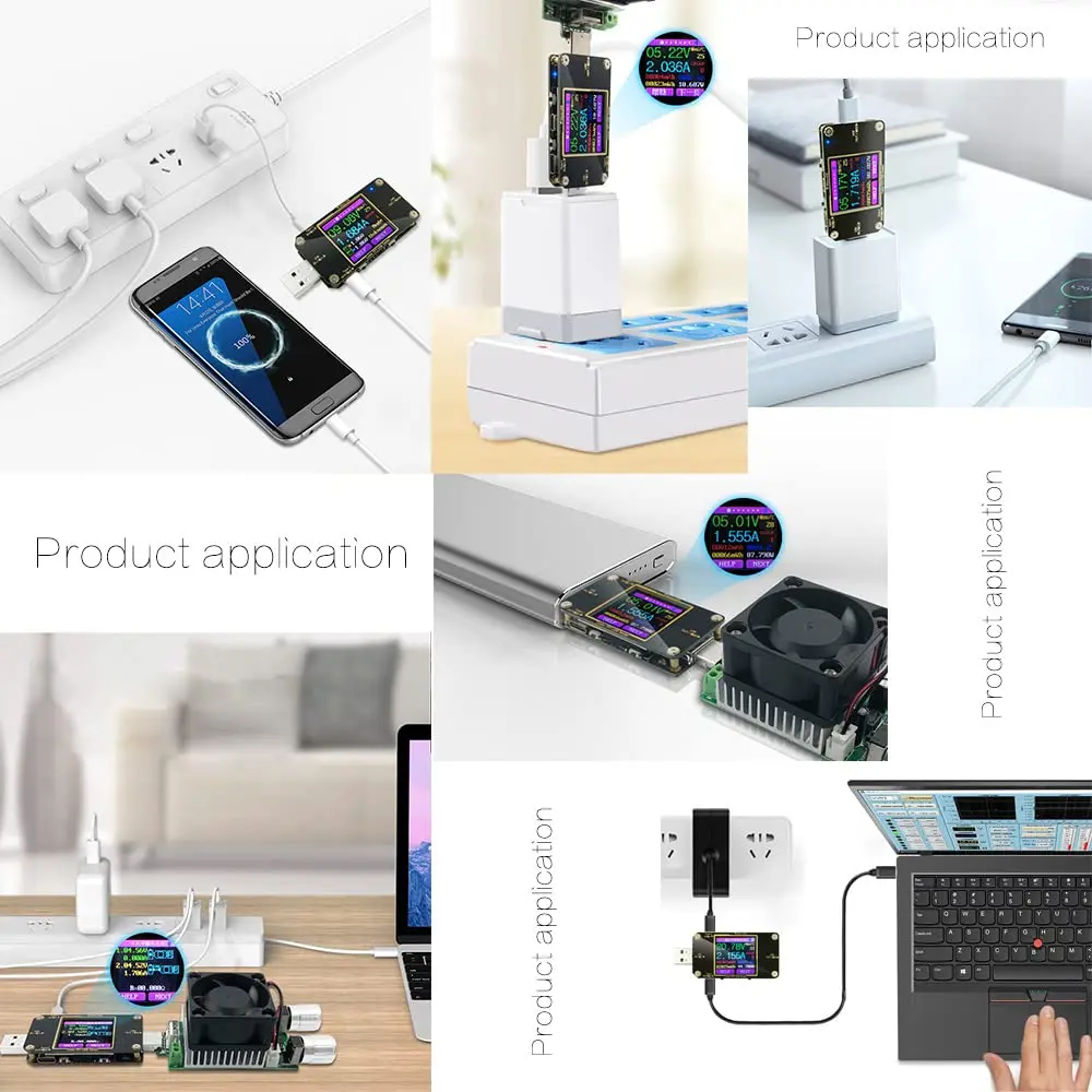 A3 Power Meter Tester Type-C Current and Voltage Monitor USB Safety Tester PD Battery Capacity Digital Color LCD Display Meter