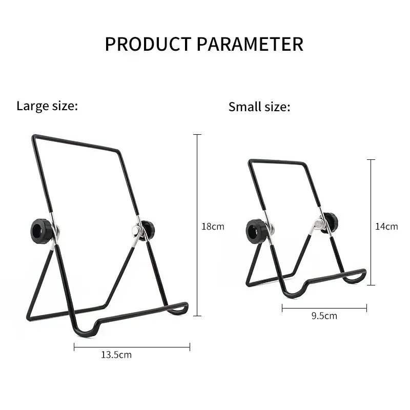 Tragbarer Metall-Tablet-Ständer, faltbarer Schreibtisch, flexibler Telefonständer für IPad, IPhone, Samsung, Huawei, universelle Arbeit, Zuhause, Reisen – Detail 2