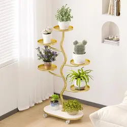 Bracket Frame Plant Shelf Iron Display Metal Ladder Flower Shelf Floor Tiered Suporte Para Plantas Decorating Shelf Flower