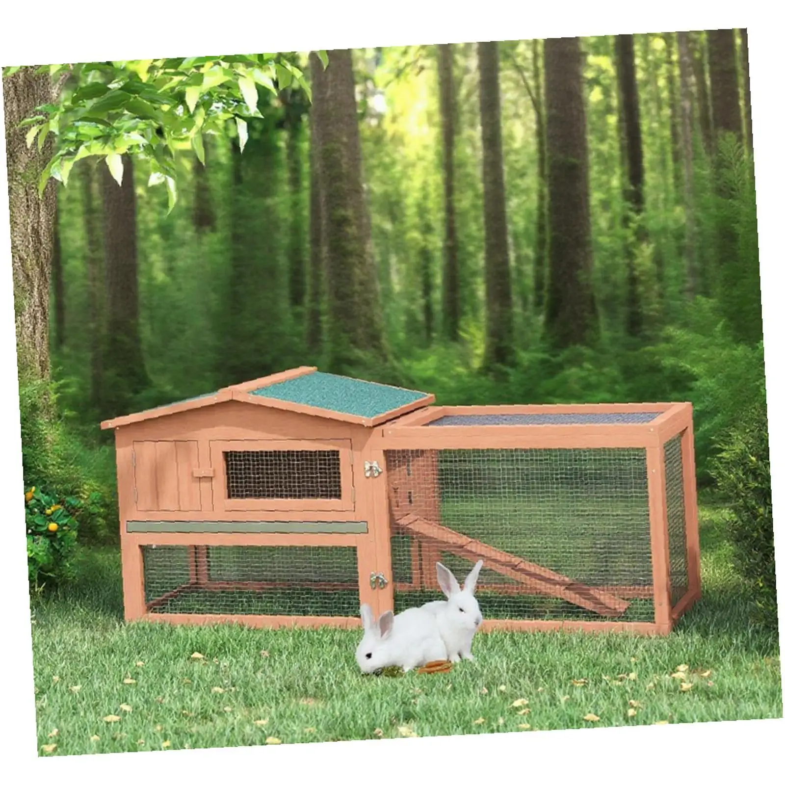 

Многофункциональный деревянный вольер-домик для мелких животных: кроликов, морских свинок и хорьков