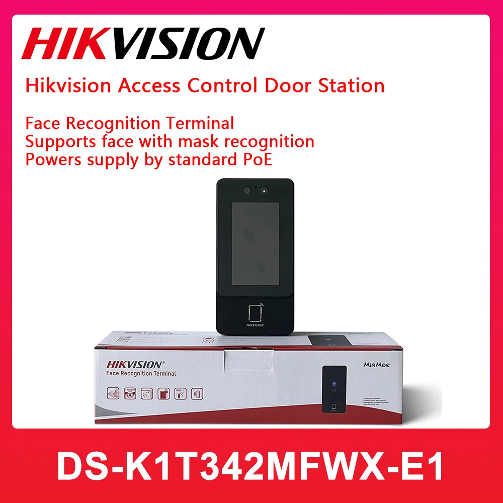 

Original Hikvision DS-K1T342MFWX-E1 NEW Face Recognition Terminal Supports face with mask recognition