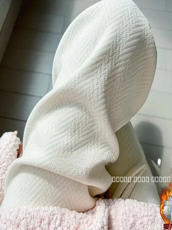 

Белые шерстяные широкие брюки, женские осенние 2021, модные новые прямые повседневные брюки с узором «елочка» на подкладке Fce