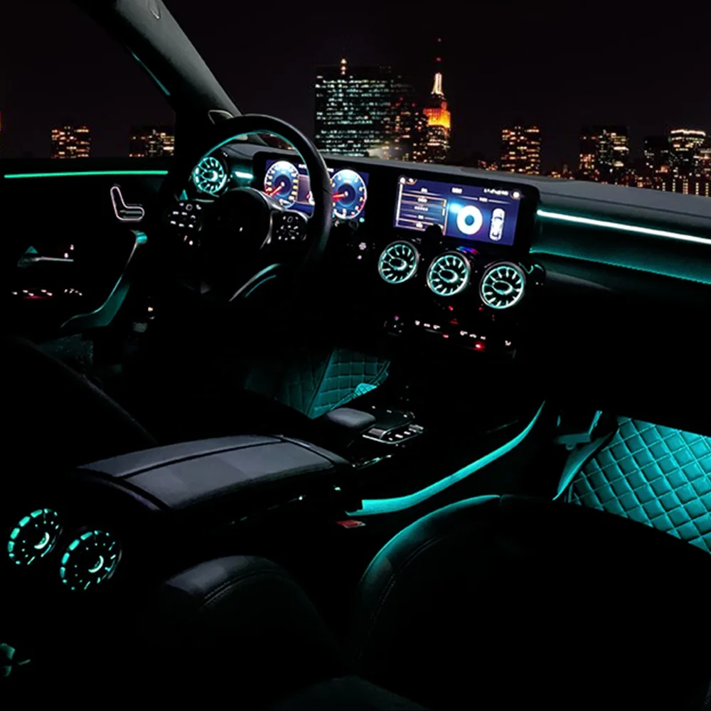 unique Multicolor 4D Rotary Tweeter New Condition Retrofit 64 Colors LED Ambient Light for  A-Class W177