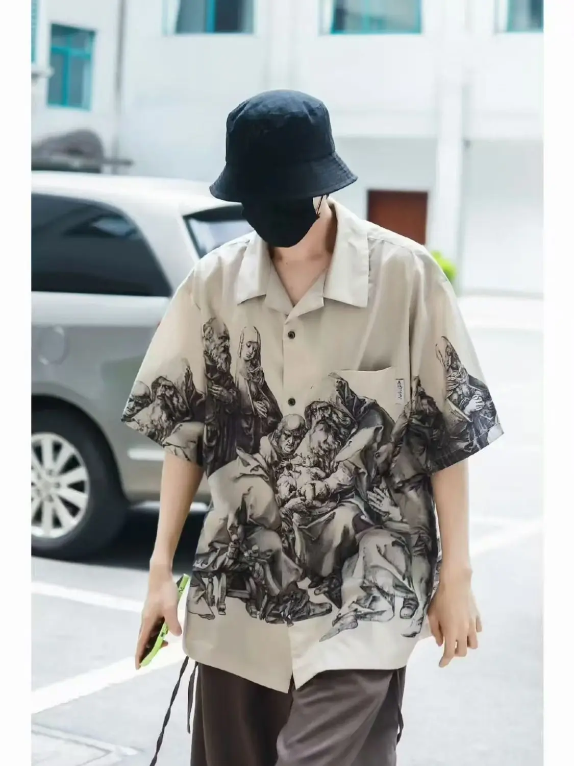 

Summer Loose Short Sleeve Printed Casual Trendy Casual Fashio Shirt