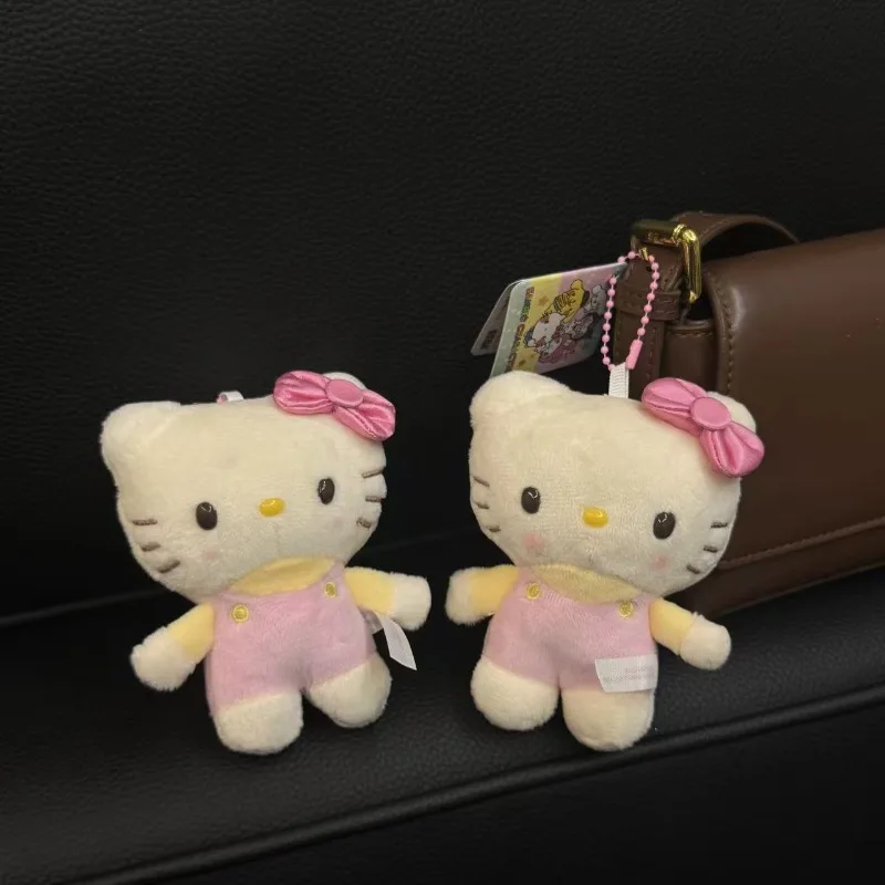 Porte-clés en peluche Sanrio Kawaii Hello Kitty, pendentif de sac à dos de dessin animé, poupée créative pour enfants, cadeau de Festival, nouvelle collection 2025