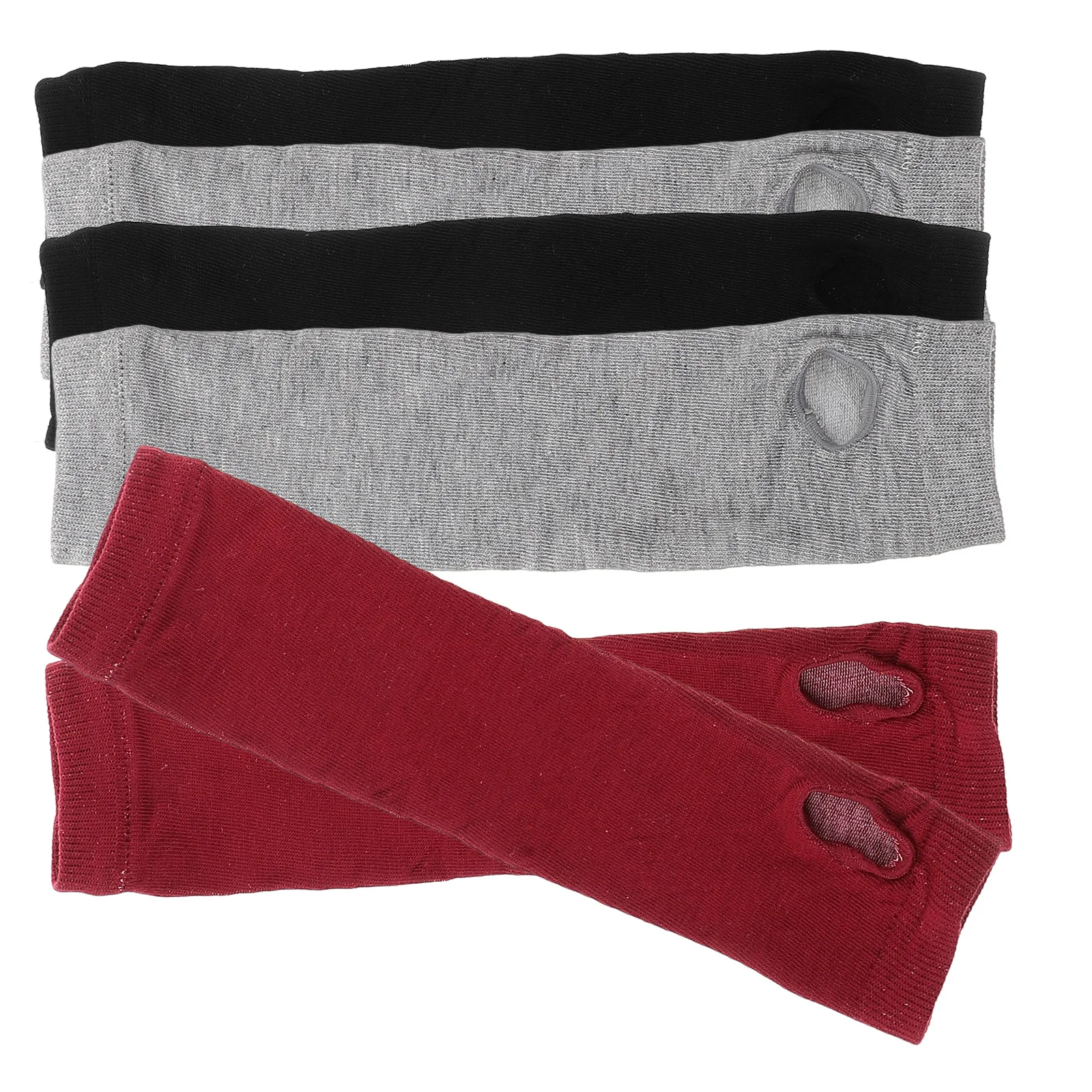 

3pcs 3 Pairs Gloves Arm Sleeves With Thumb Hole Thin Long Women Arm Women Gloves Sleeves Thumb Hole 3 Colors Spring