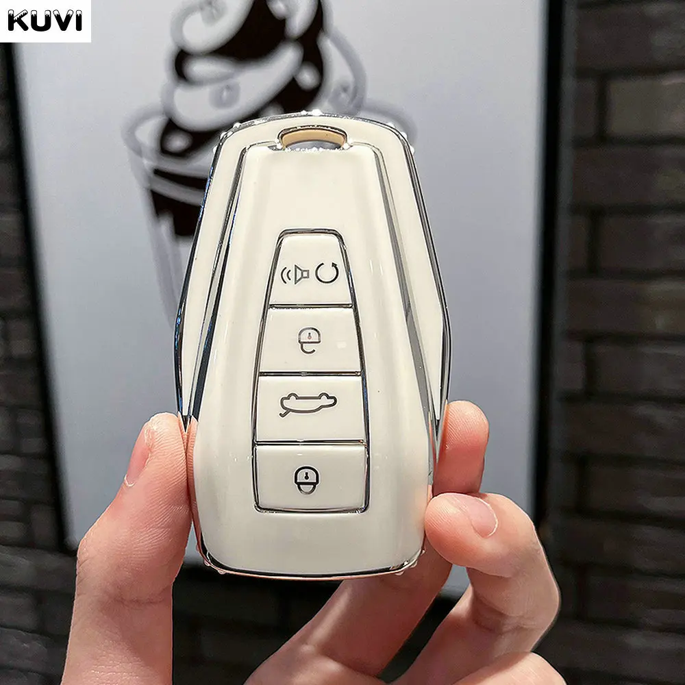 حافظة مفاتيح السيارة الجديدة من البولي يوريثان فوب حامي لجيلي Coolray X6 X7 EX7 2024 الهندسة C Emgrand UV GT GC9 Starray ملحقات المفاتيح