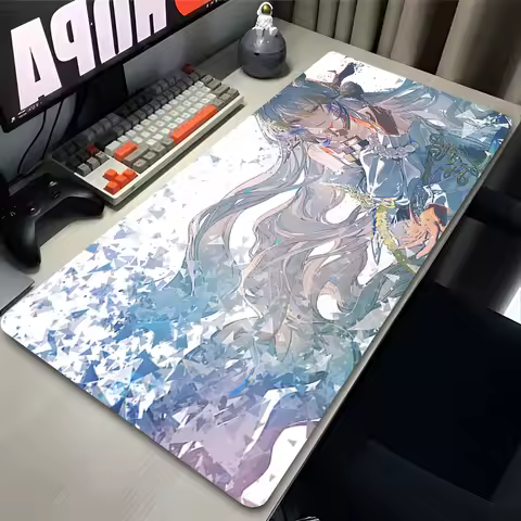 Mouse Pad Computer Arknights Gaming Accessories Keyboard Pad PC Kawaii Dragon Gamer Anime Mousepad Laptop Cute Girl Shu Desk Mat