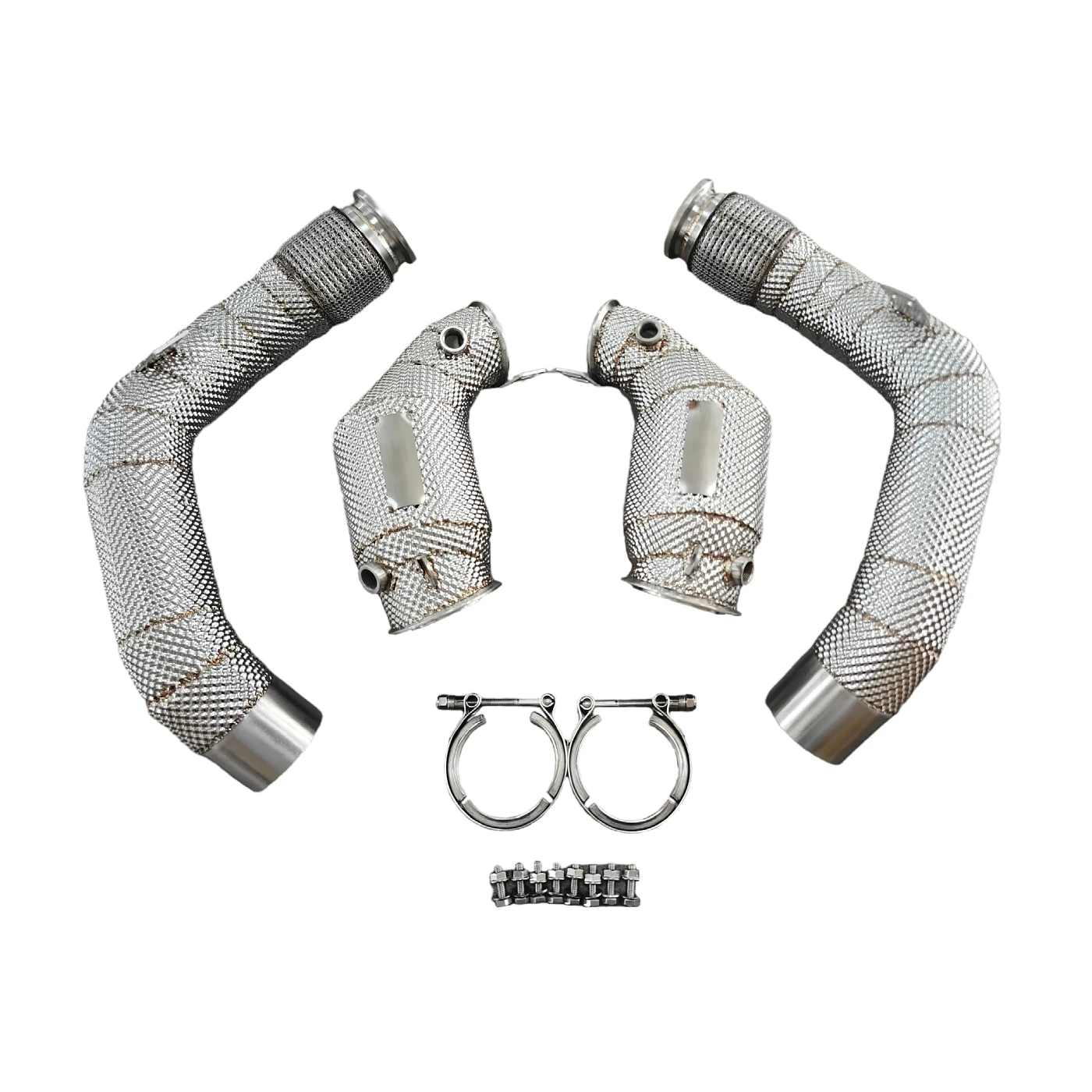 

Stainless Steel Catted Heatshield Downpipe For BMW M5 F90 Downpipe