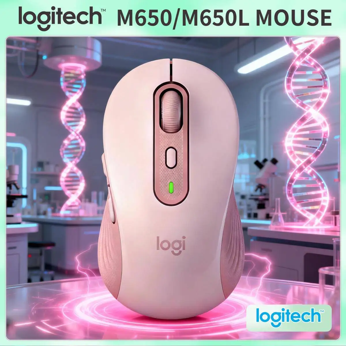 Logitech M650 & M650L Multi-Device Bluetooth Mouse Silent Click Ergonomic Shape High Precision For PC Mac Desktop Home